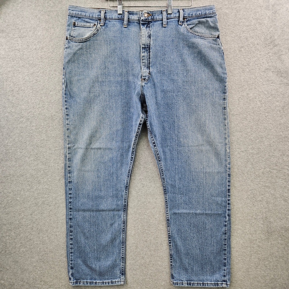 Heritage WRANGLER Utility Workwear STRETCH Relaxed Fit Dadcore Jeans Mens 44x30